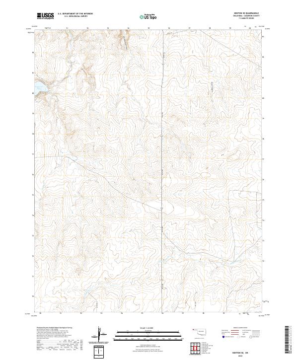Kenton SE topographic map thumbnail