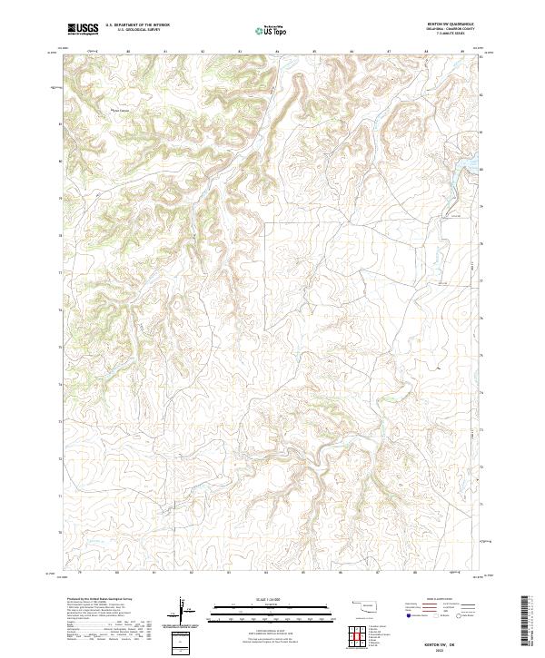 Kenton SW topographic map thumbnail