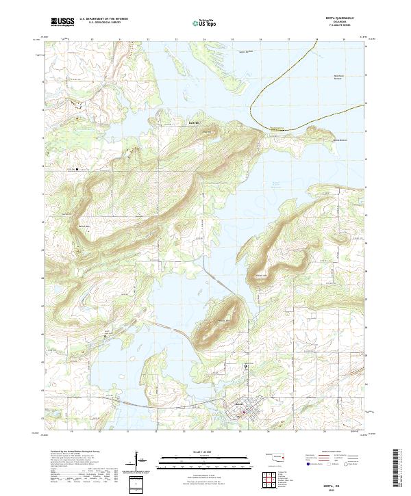 Keota topographic map thumbnail
