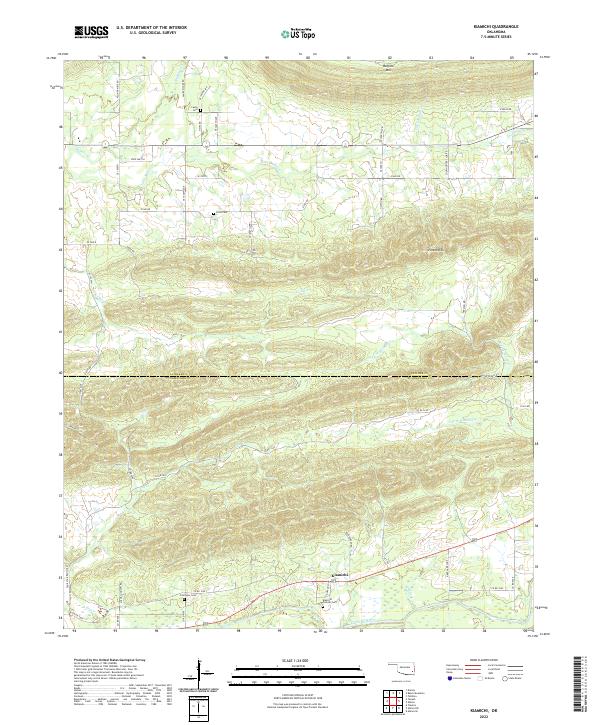 Kiamichi topographic map thumbnail