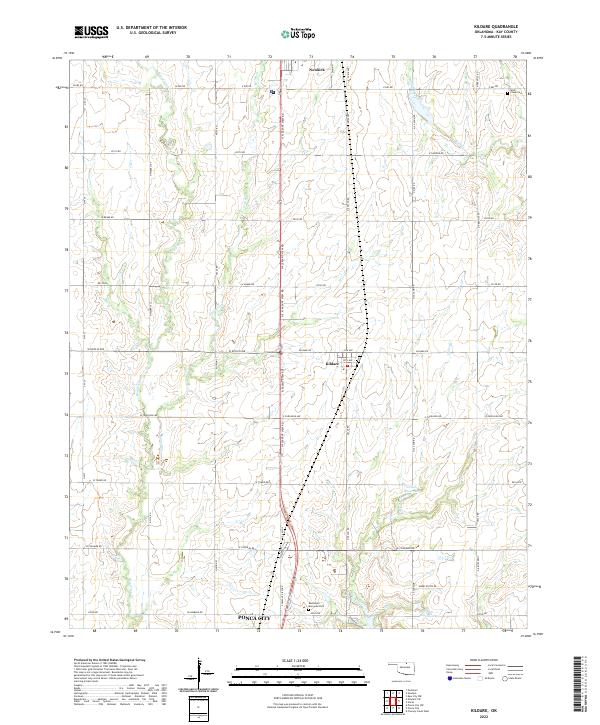 Kildare topographic map thumbnail