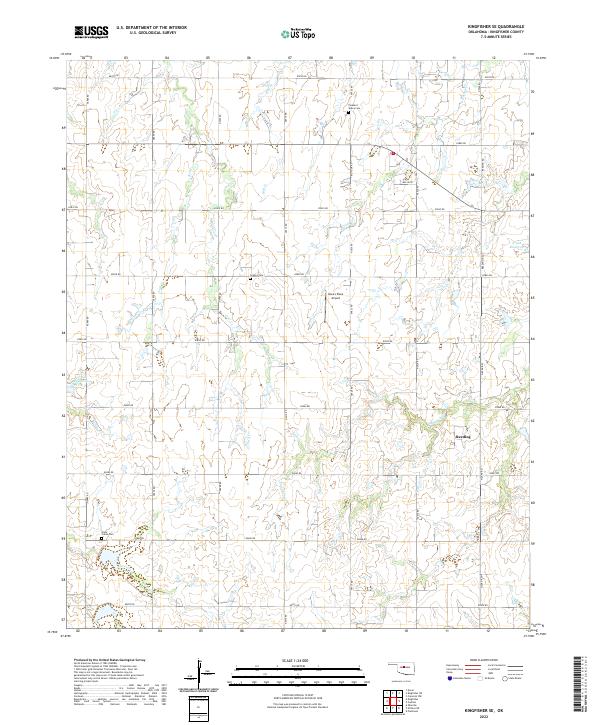Kingfisher SE topographic map thumbnail
