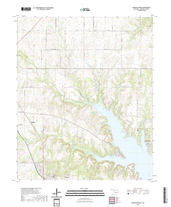 Kingston North topographic map thumbnail