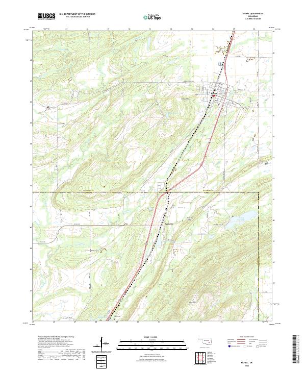 Kiowa topographic map thumbnail