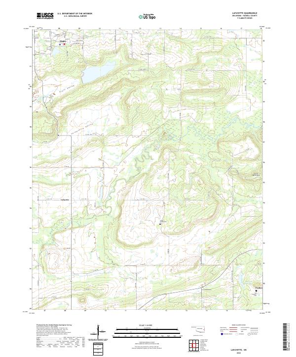 Lafayette topographic map thumbnail