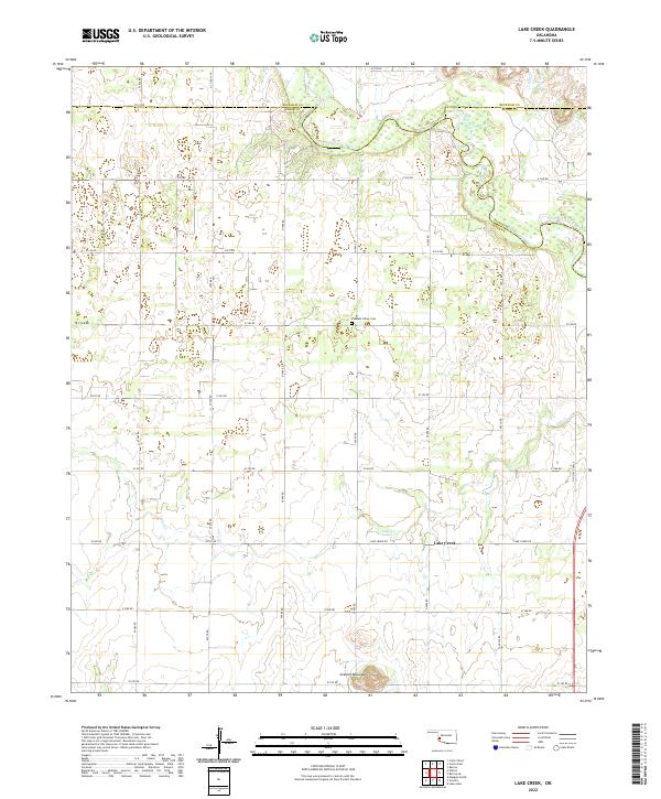 Lake Creek topographic map thumbnail