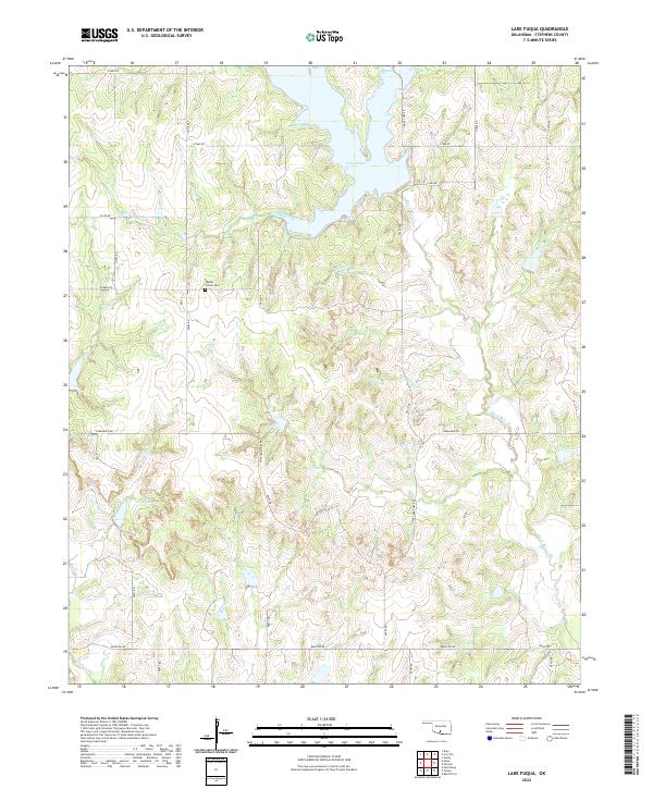 Lake Fuqua topographic map thumbnail