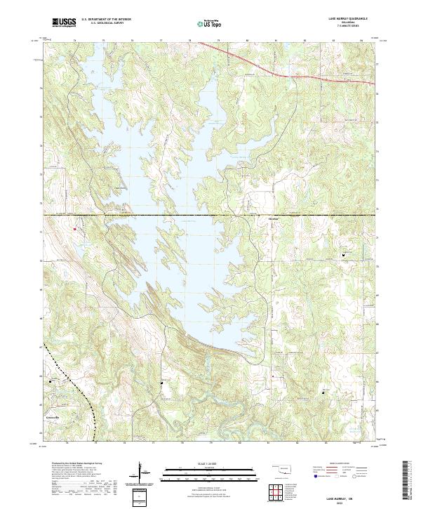 Lake Murray topographic map thumbnail