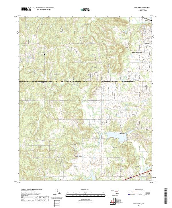 Lake Sahoma topographic map thumbnail