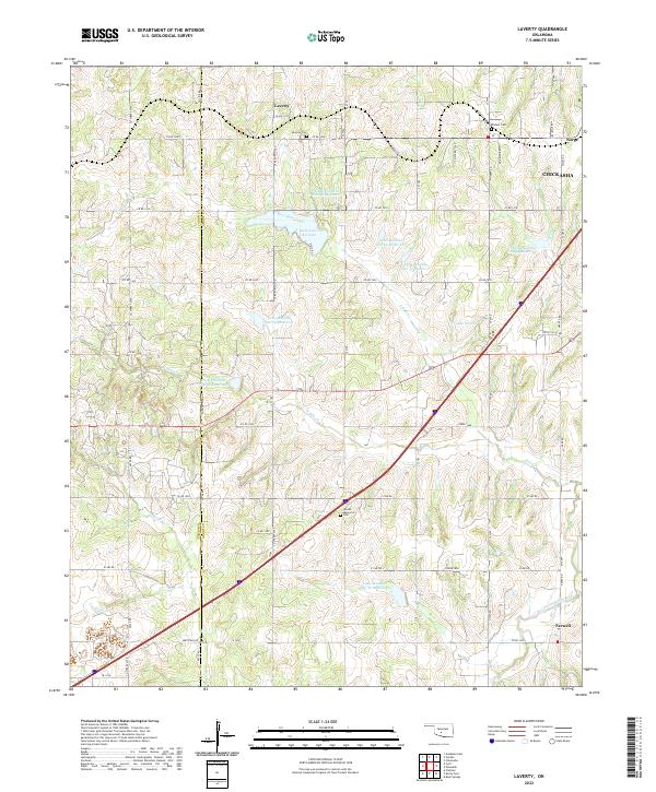 Laverty topographic map thumbnail