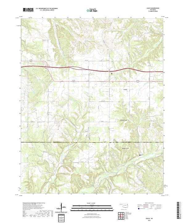 Leach topographic map thumbnail