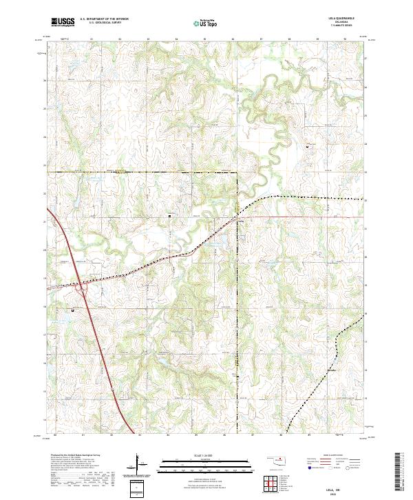 Lela topographic map thumbnail