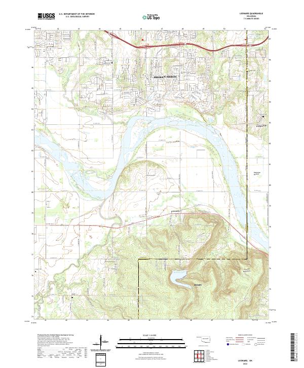 Leonard topographic map thumbnail