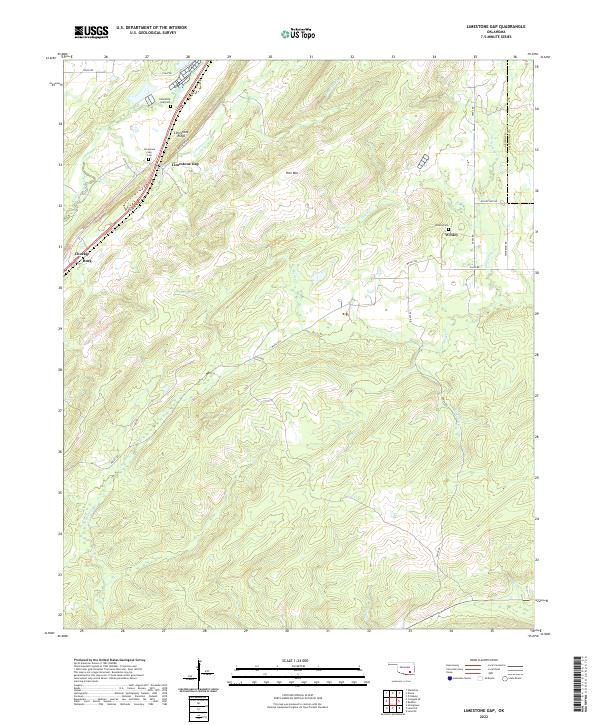 Limestone Gap topographic map thumbnail