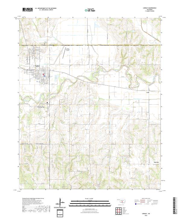 Lindsay topographic map thumbnail