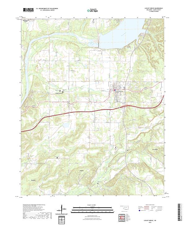 Locust Grove topographic map thumbnail