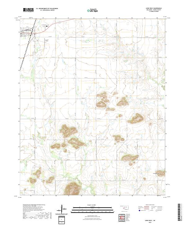 Lone Wolf topographic map thumbnail