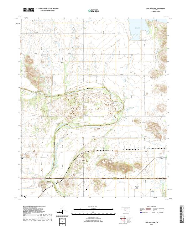 Long Mountain topographic map thumbnail