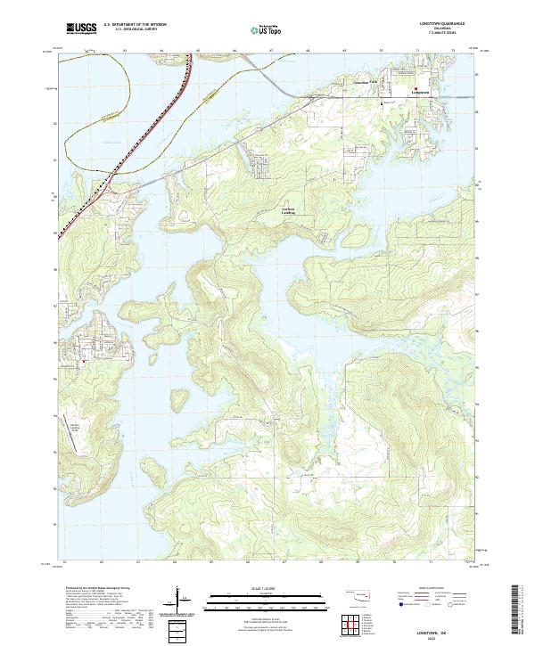 Longtown topographic map thumbnail