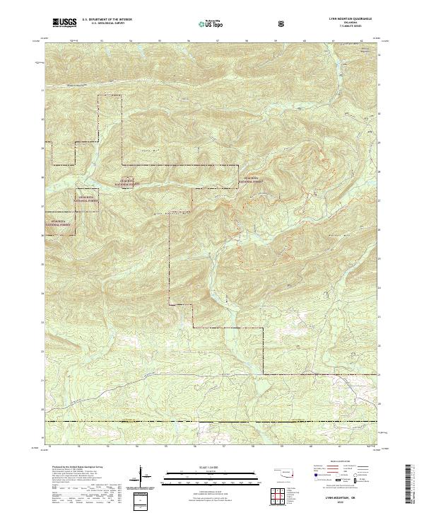 Lynn Mountain topographic map thumbnail
