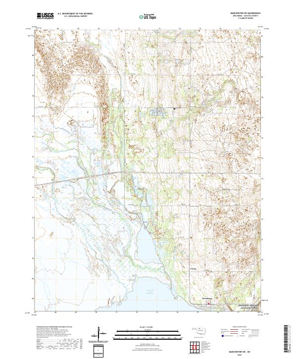 Manchester SW topographic map thumbnail