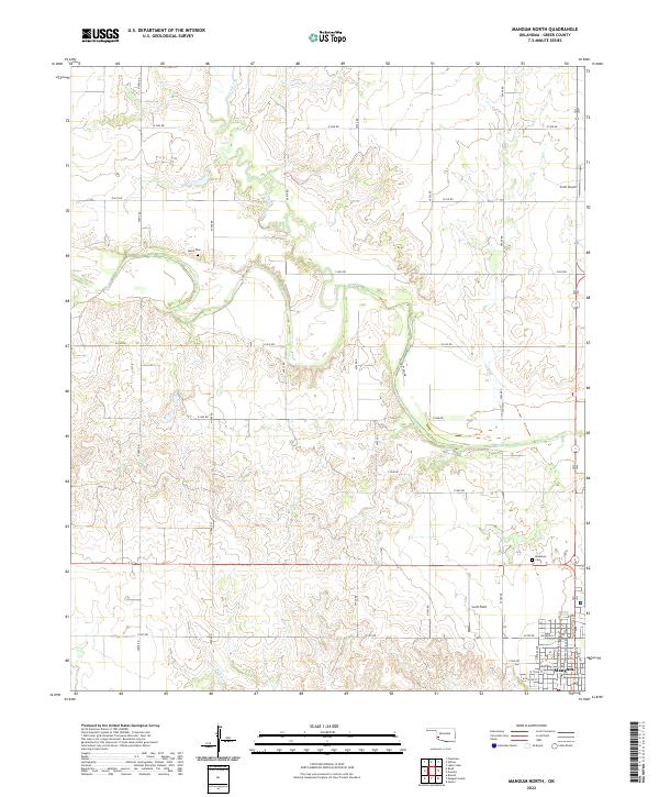 Mangum North topographic map thumbnail