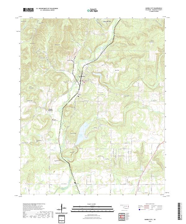 Marble City topographic map thumbnail