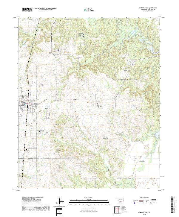 Marietta East topographic map thumbnail
