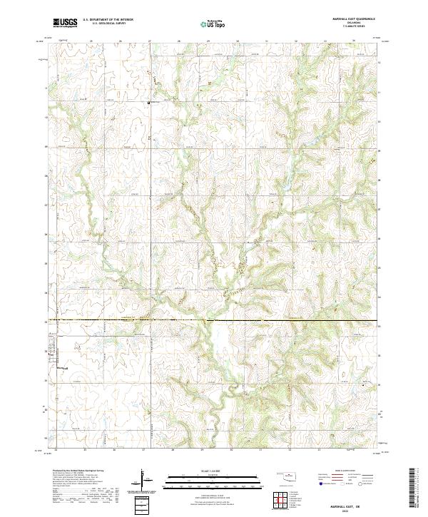 Marshall East topographic map thumbnail