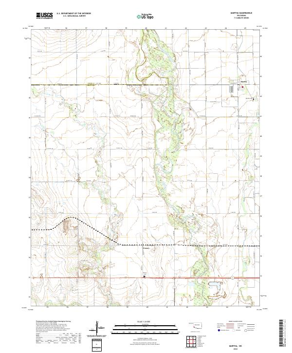 Martha topographic map thumbnail