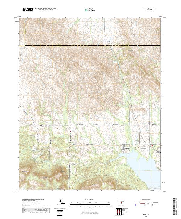 Meers topographic map thumbnail