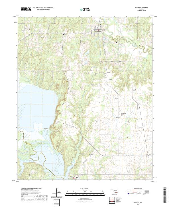 Milburn topographic map thumbnail
