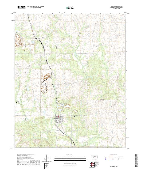 Mill Creek topographic map thumbnail