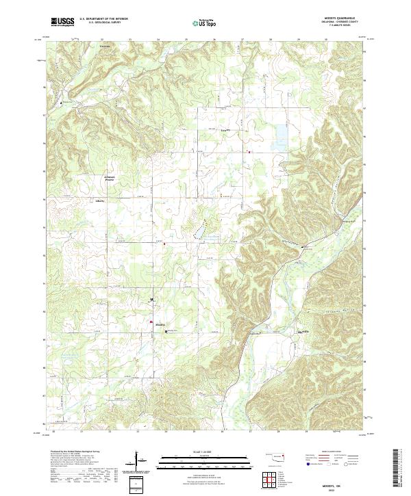 Moodys topographic map thumbnail