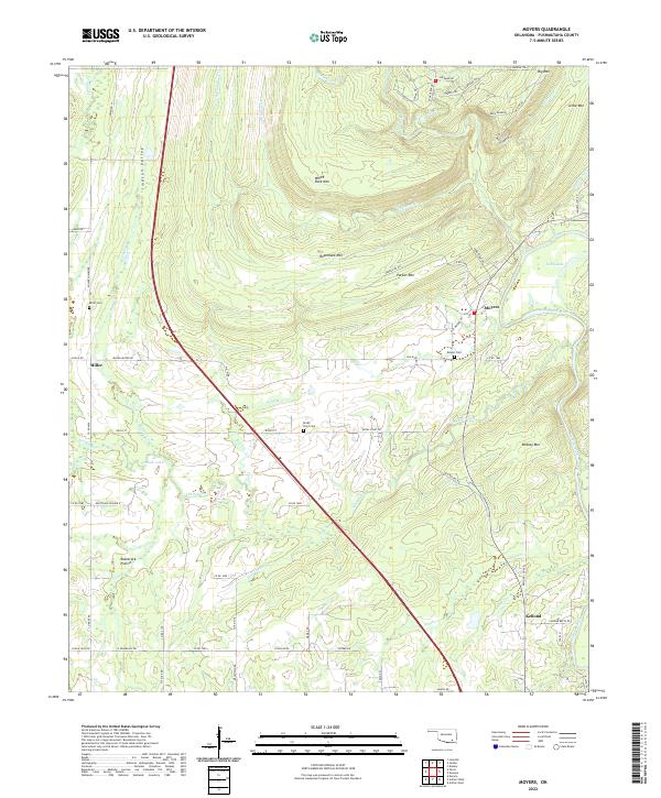 Moyers topographic map thumbnail