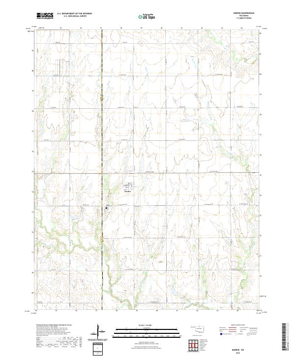 Nardin topographic map thumbnail