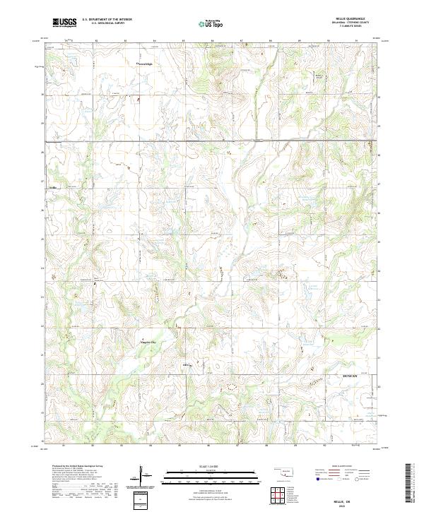 Nellie topographic map thumbnail