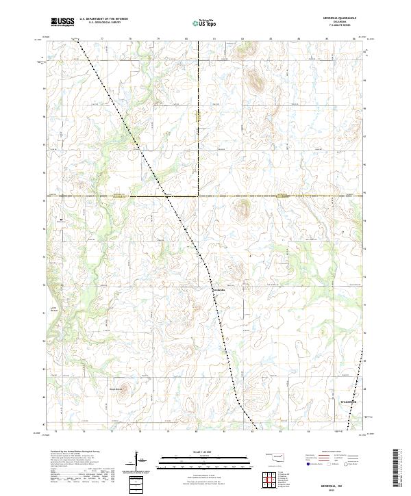 Neodesha topographic map thumbnail
