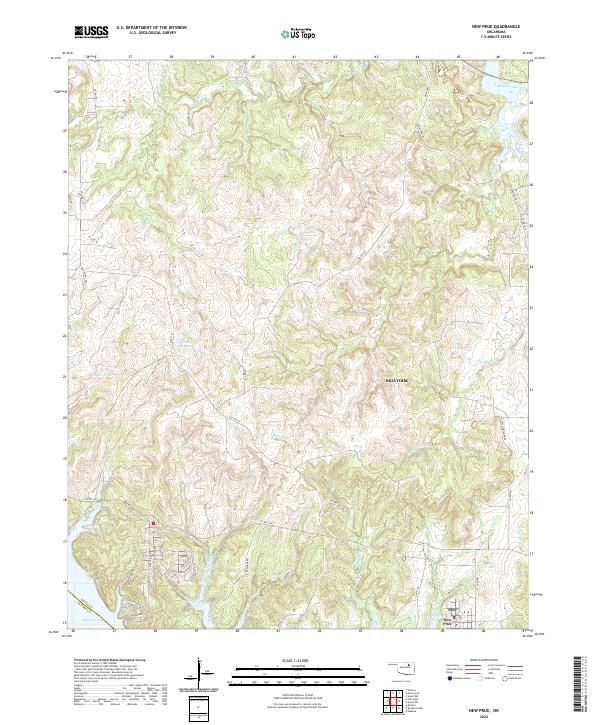 New Prue topographic map thumbnail