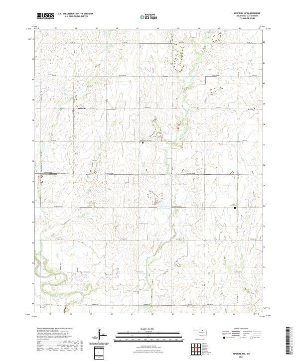 Newkirk SW topographic map thumbnail