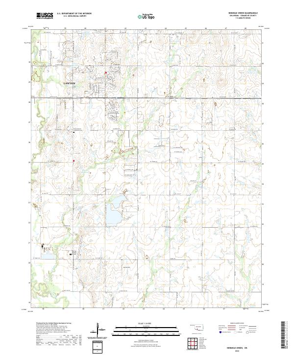 Ninemile Creek topographic map thumbnail