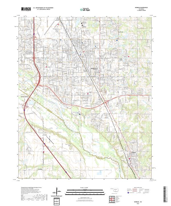 Norman topographic map thumbnail