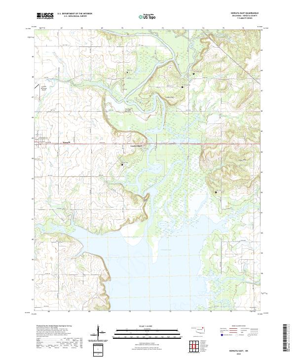 Nowata East topographic map thumbnail