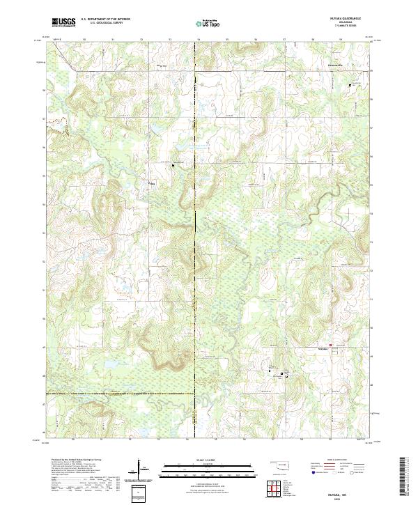 Nuyaka topographic map thumbnail