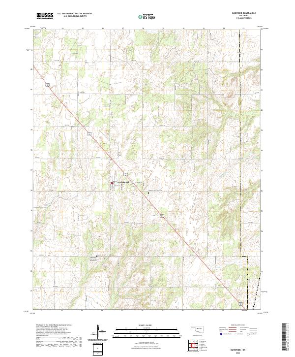Oakwood topographic map thumbnail