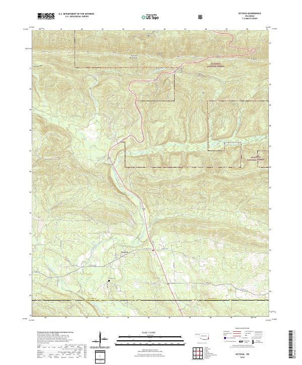 Octavia topographic map thumbnail