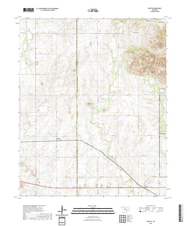 Odetta topographic map thumbnail