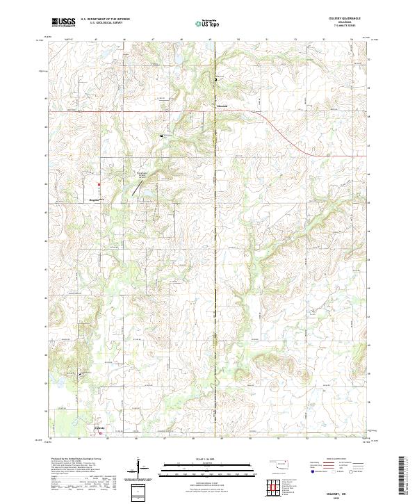 Oglesby topographic map thumbnail