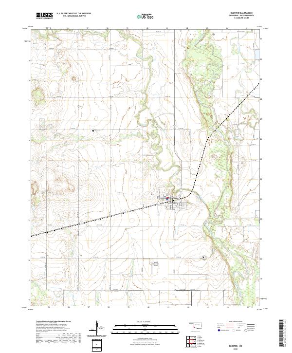 Olustee topographic map thumbnail