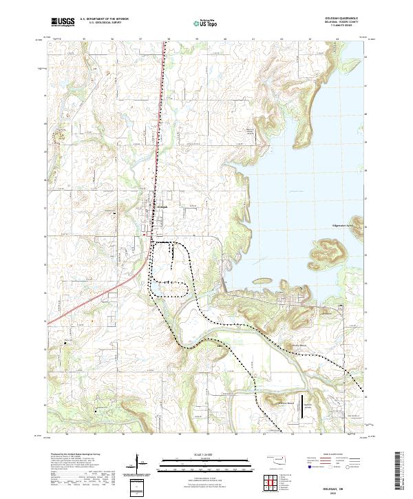 Oologah topographic map thumbnail